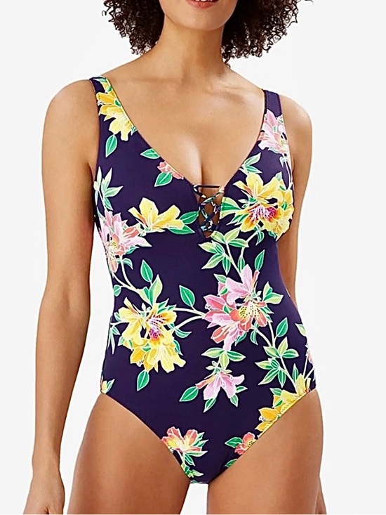 Tommy Bahama Other - Tommy Bahama Sun Lilies Reversible Lace Back One Piece